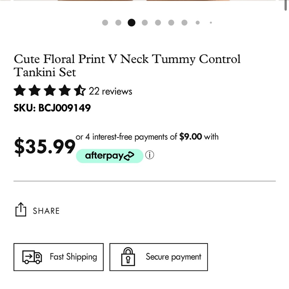 Beach sissi control top tankini - Picture 2 of 3